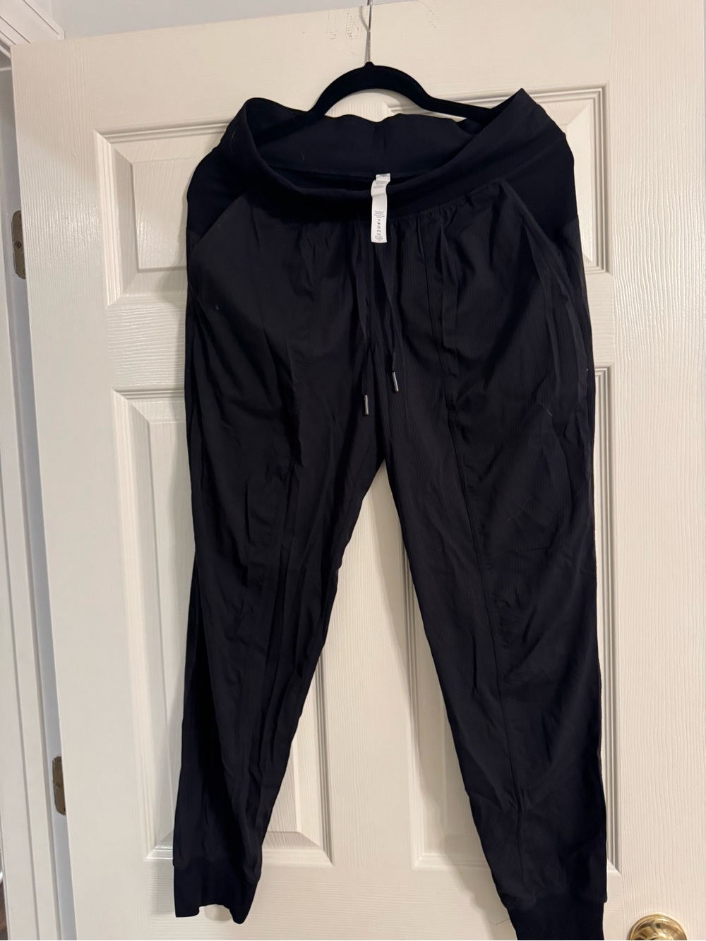 lululemon athletica Black Ribbed Waist Joggers